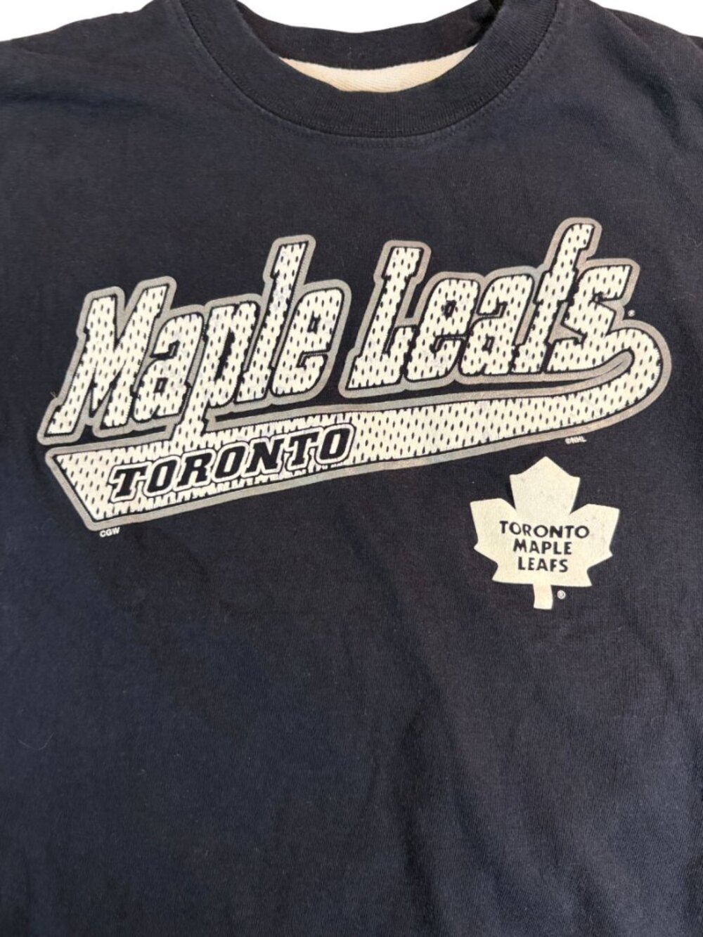 Vtg 90s Toronto Maple Leafs Shirt CGW Canadian Graphics West Size XS/Youth L - Picture 12 of 14